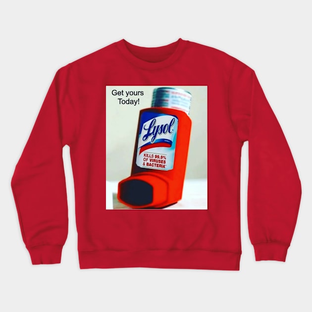 Breathing in liberalism? Here is your conservative inhaler! Crewneck Sweatshirt by Death, Thievery & Politics 